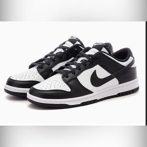 NIKE Dunk Low Panda - Black and White - Size 8
